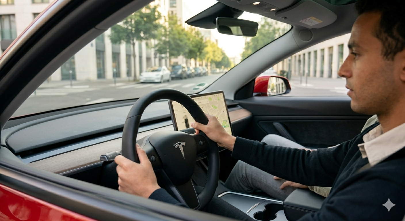 Boite automatique Tesla Model 3 - Image : Gemini