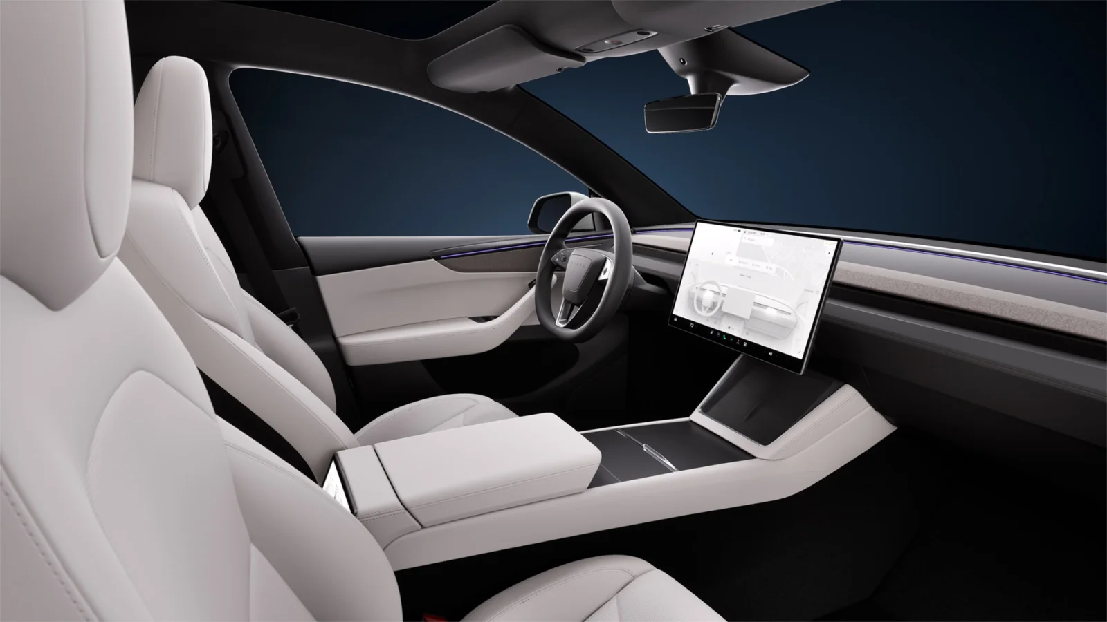 Sièges Gris Zen Model Y Premium