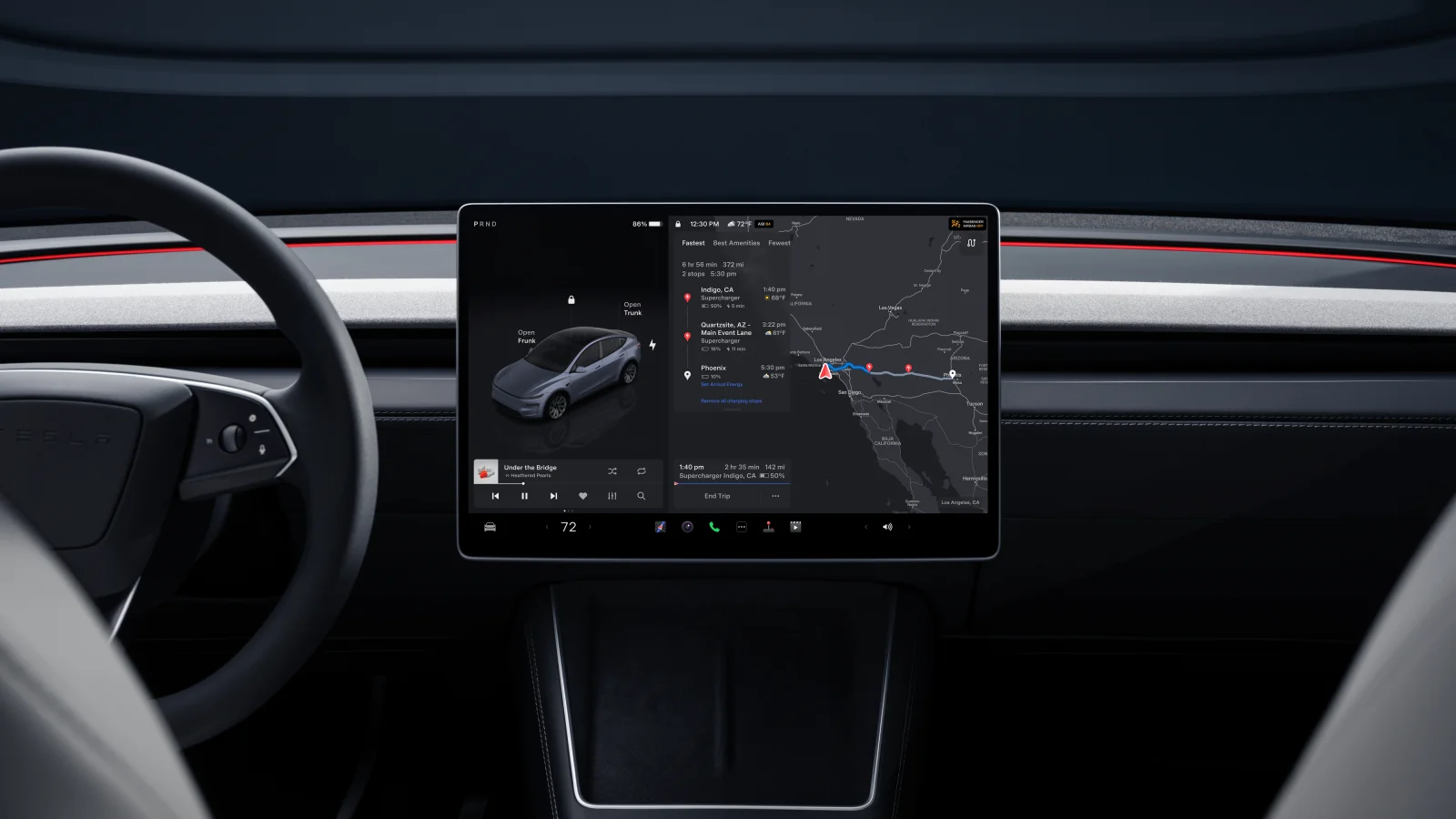 Intérieur Tesla Model Y Premium - Photo : Tesla