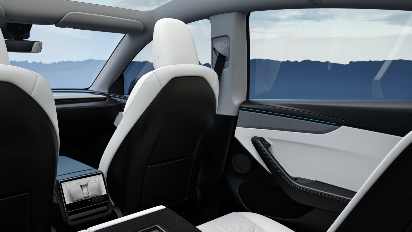 Places arrière Tesla Model Y Premium - Photo : Tesla