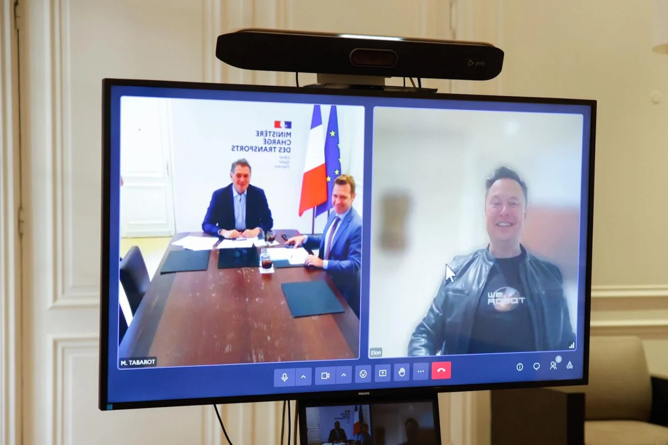 Rencontre entre Elon Musk et le Ministre des transports Français